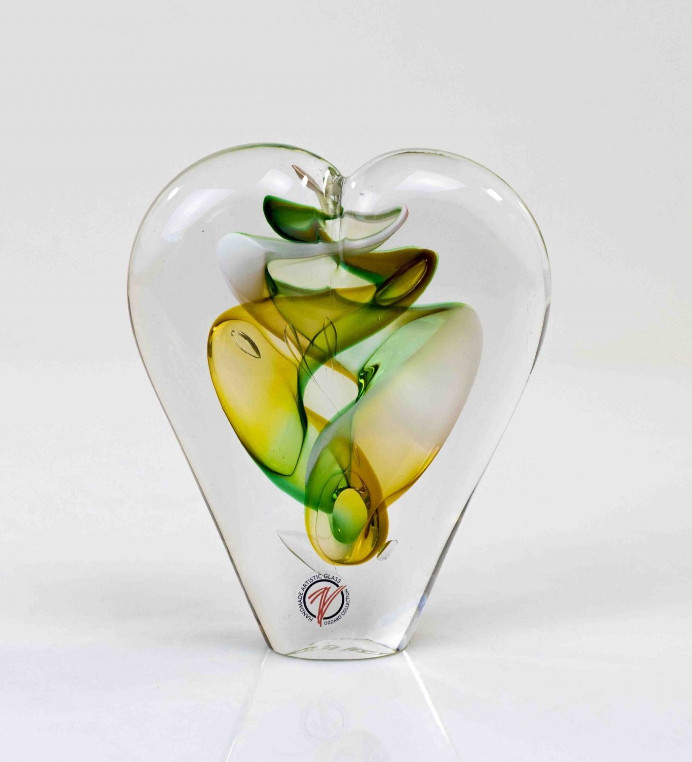 Loranto + Hart, klein cognac-groen-wit